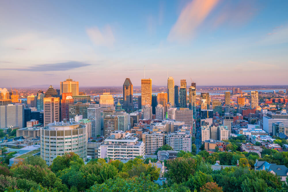 vista di montreal, canada, meta di stage ecampus