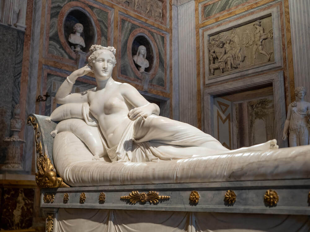 paolina bonaparte canova, esposta nella mostra i tempi del bello a domodossola