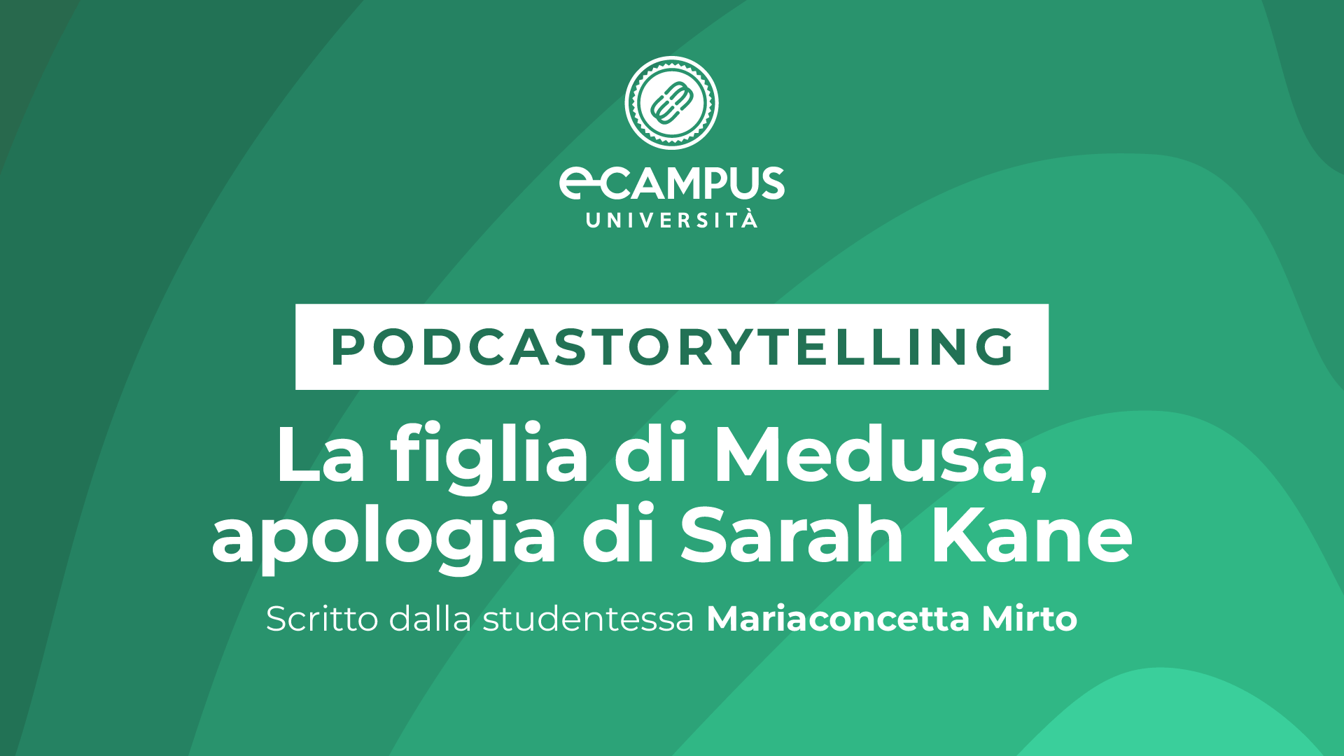 podcastorytellingmaster storytelling la figlia di medusa apologia di sarah kane