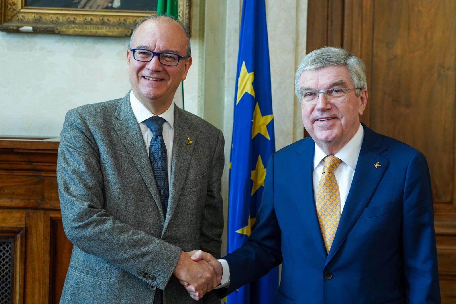 ministro valditara e thomas bach del CIO per promuovere cultura e valori dello sport nelle scuole