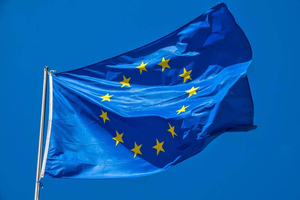 bandiera europea simbolo della giornata dell'europa