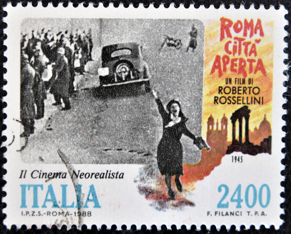 francobollo Roma città aperta di Roberto Rossellini