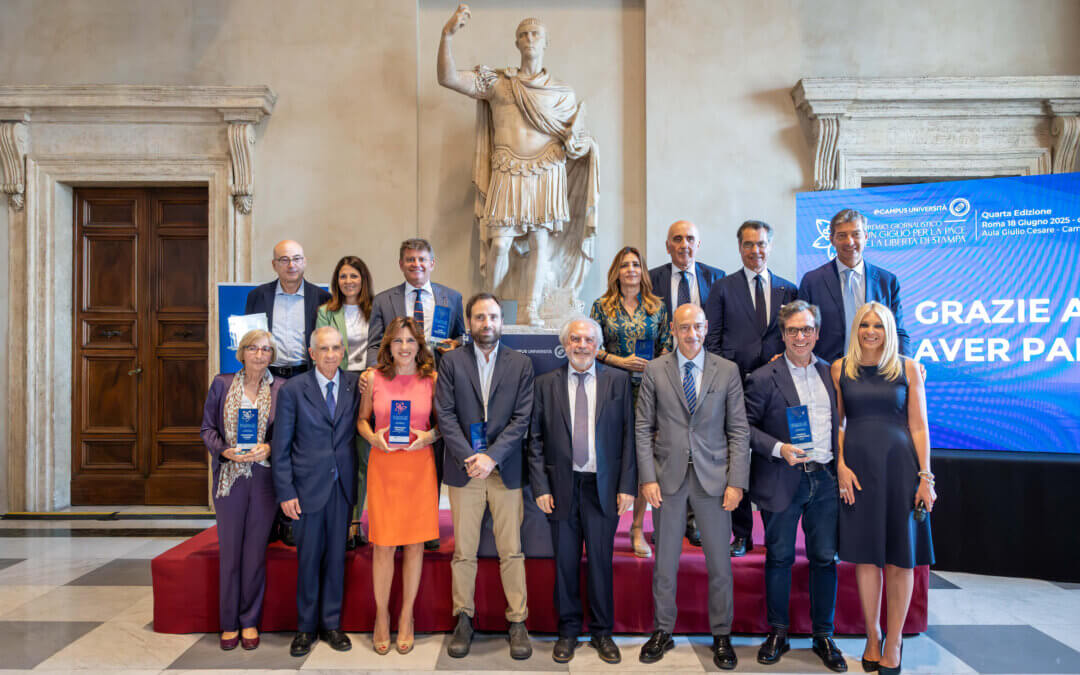 Roma, in Campidoglio i riconoscimenti per la quarta edizione del Premio Giornalistico “Un Giglio per la Pace e la Libertà di Stampa”