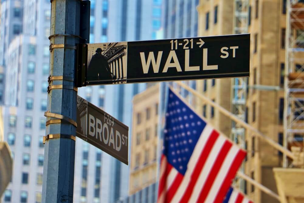 The,Sign,Of,Wall,Street,,New,York,City Indicazione Wall Street, a New York