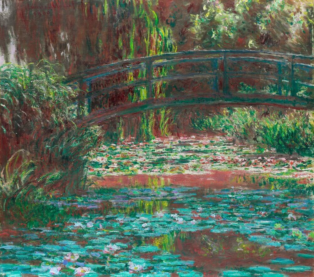 ponte giapponese dipinto da claude monet