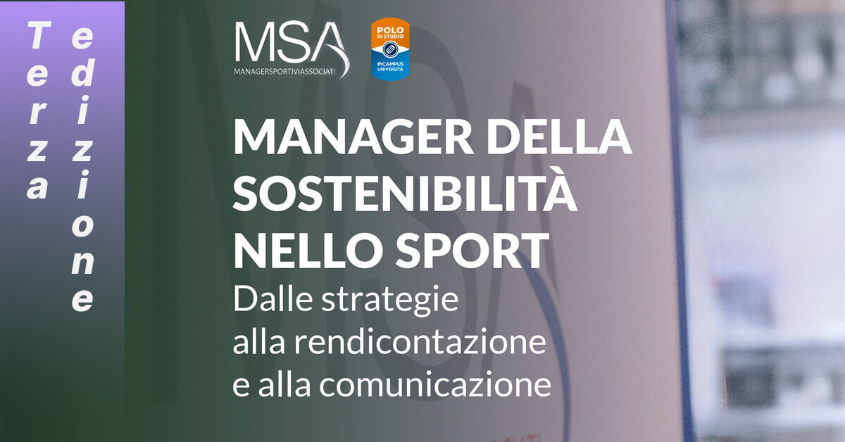 immagine terza edizione corso alta formazione manager della sostenibilità nello sport