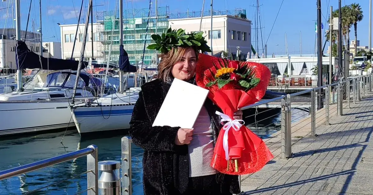 Francesca Loi laureata in scienze pedagogiche all'università eCampus