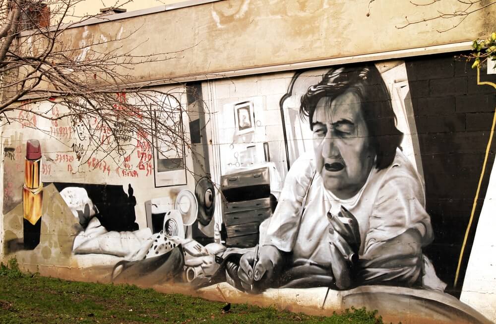 Murales a Ripa di Porta Ticinese dedicato ad Alda Merini