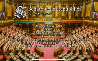 Intelligenza artificiale e giustizia: l’audizione al Senato del Prof. Avv. Michele Filippelli