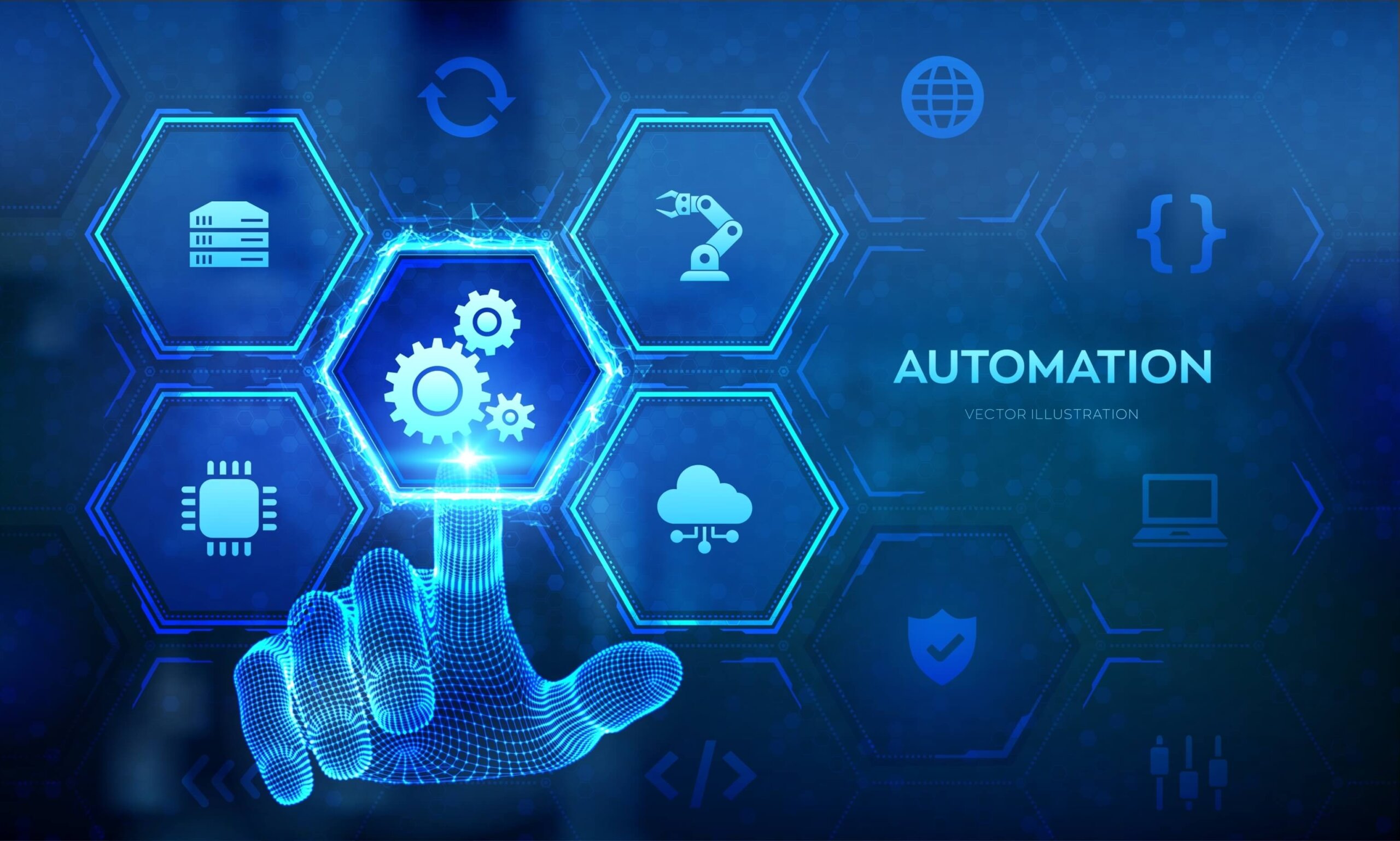 shutterstock_2497243523 rappresentazione dei settori in cui opera un ingegnere dell'automazione industriale